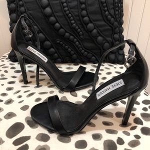 barely there black heels steve madden